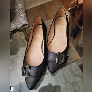 Tod's Almond Toe Ballerina Flats